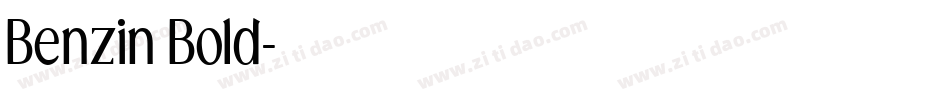Benzin Bold字体转换